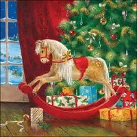 Neviti Rocking Rudolf Servietten – 20 Stück, 3-lagig, Weihnachtliches Design Mit Rudolf-Motiv