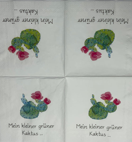 Mein kleiner grüner Kaktus... – Elas Servietten