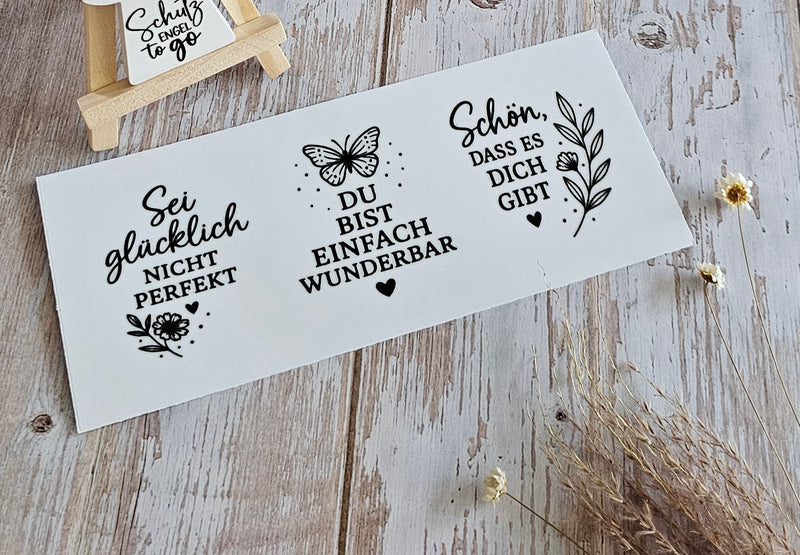Rub On Randlos Sei Glücklich nicht Perfekt