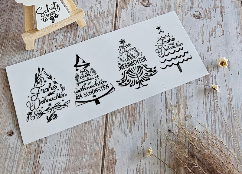 Rub On Randlos Frohe Weihnachten