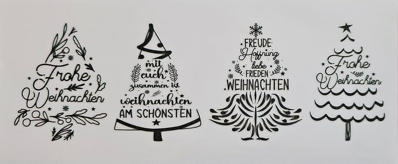 Rub On Randlos Frohe Weihnachten