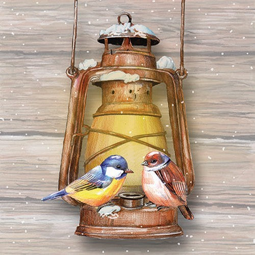 Pájaros en lámpara