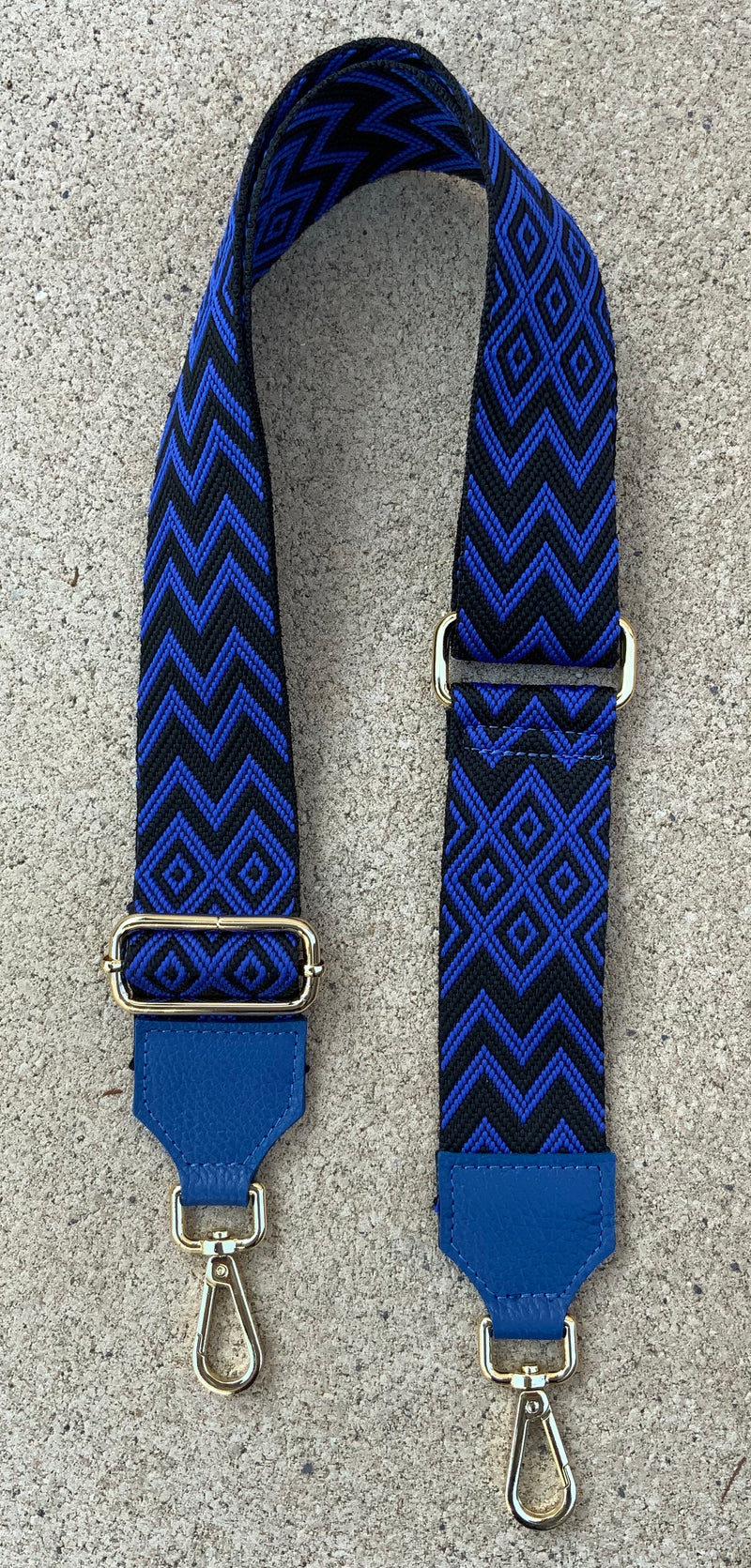 Bag strap blue/black