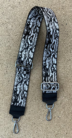 Bag strap black/white