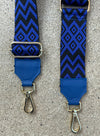 Bag strap blue/black
