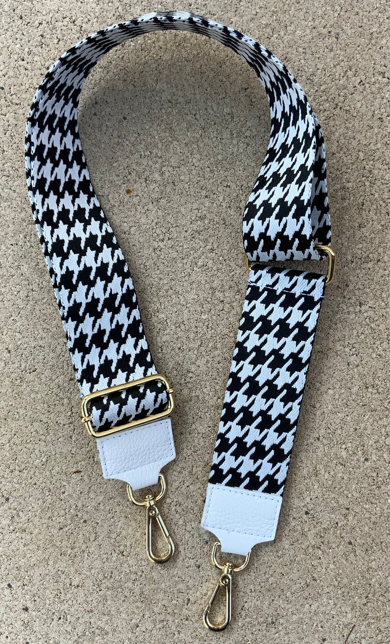 Bag strap black/white