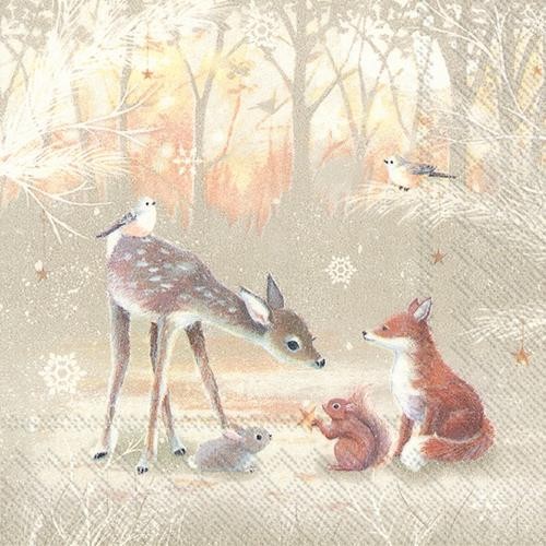 Silent Forest deer with fox