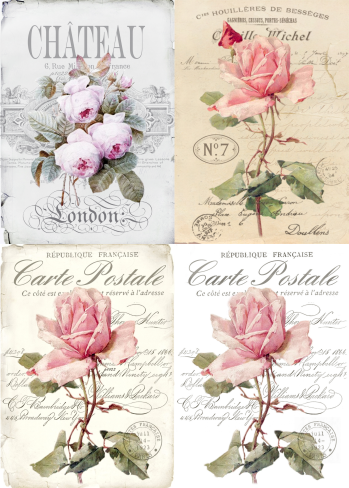 Tissue paper roses La Tiendita