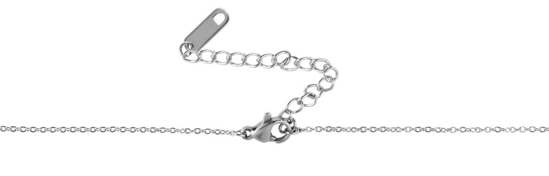 Accent stainless steel chain with pendant