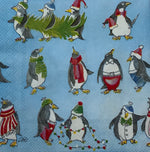 Penguins with Christmas tree