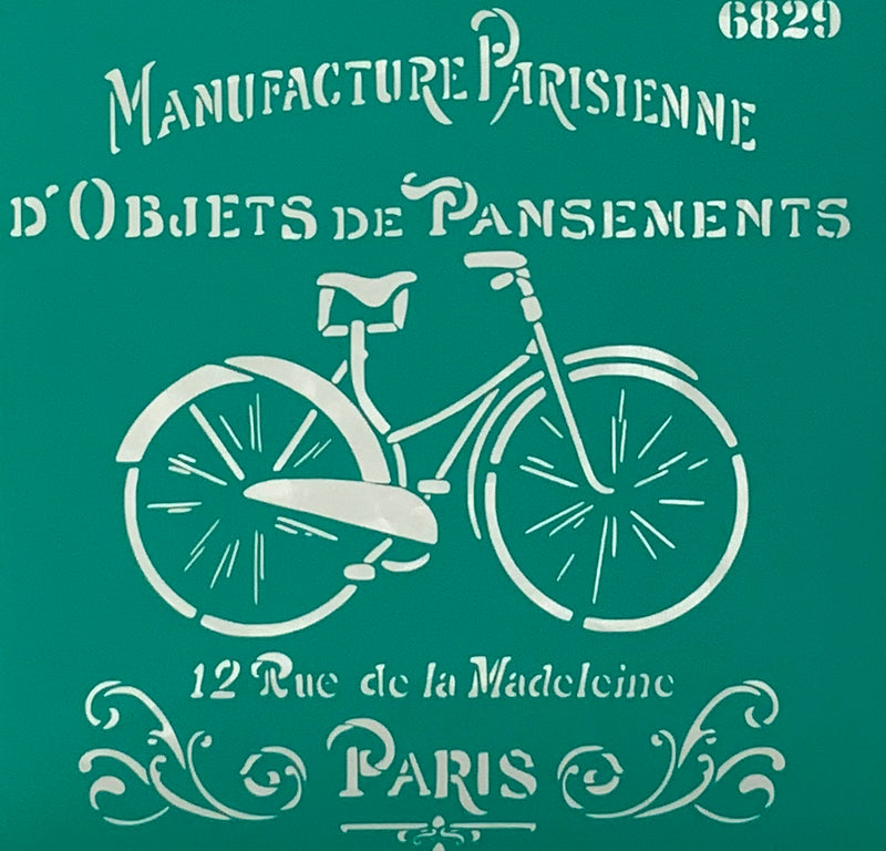 Stencil bicycle 20+20 cm