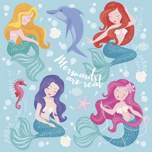 Schöne Meerjungfrauen