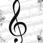 Notenschlüssel I Love Musik