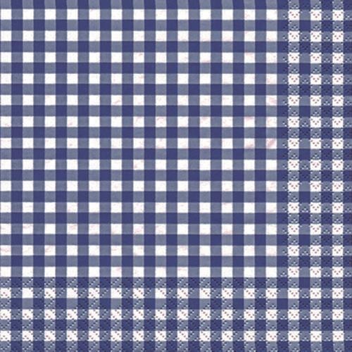 Blue and white checkered