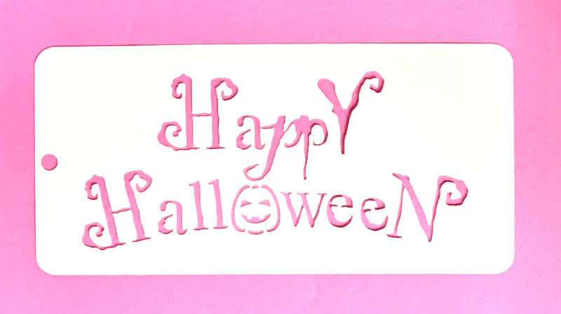 Stencil Happy Halloween 20+10 cm