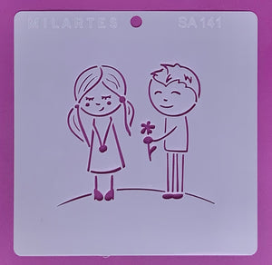 Stencil Misplacing Couple 
