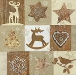 Collage marrón navideño