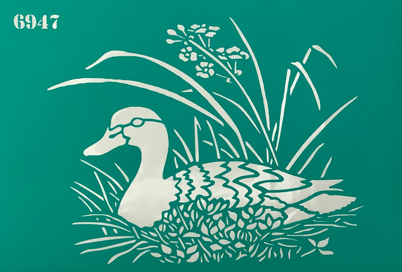 Stencil duck 20+30 cm