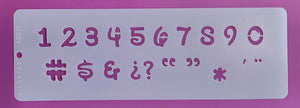 Stencil numbers