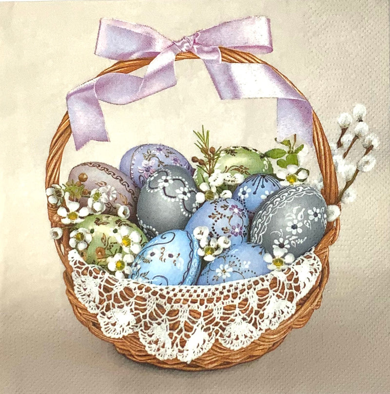 Colorful Easter basket