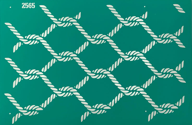 Stencil rope pattern 20+30 cm