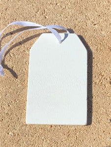 Etiqueta de regalo de madera contrachapada cuadrada