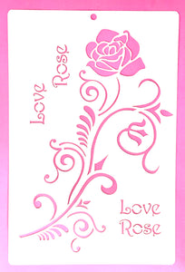 Plantilla rosa 30+20 cm