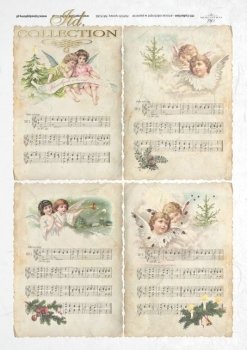 Sheet music with angels