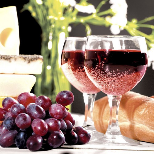 Uvas con vino - Bretaña
