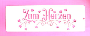 Plantilla para el corazón 30+10 cm.