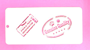 Stencil stamp motif 20+10 cm