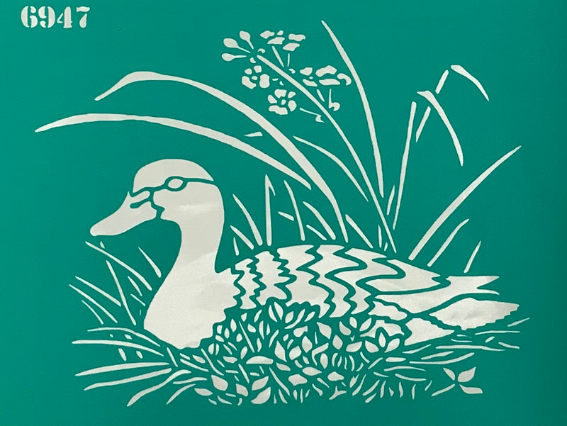 Stencil duck 20+15 cm