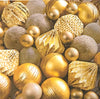 Shiny Gold Baubles - Goldene Weihnachtskugeln