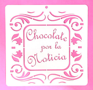 Stencil Chocolate 20+20 cm