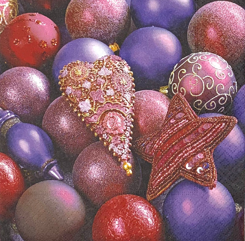 Shiny purple baubles - Lilafarbende Weihnachstkugeln