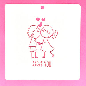 Plantilla Te Quiero 14+14 cm