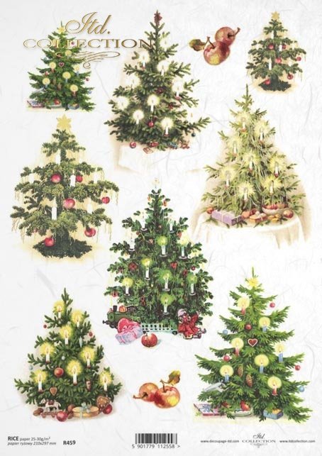 Decorated Christmas trees