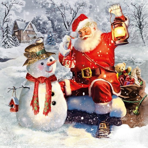 Snowman und Santa