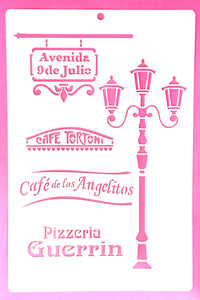 Lantern template 30+20 cm