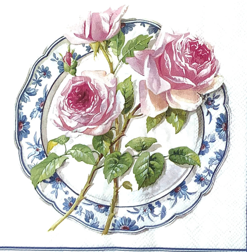 Rhododendron und Rosen