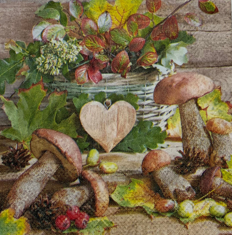Autumn decoration mushrooms