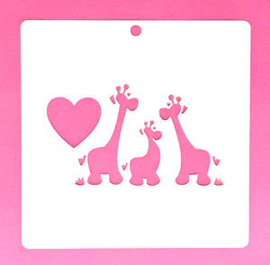 Plantilla familia animales 14+14 cm