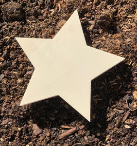 Estrella de madera para montar.