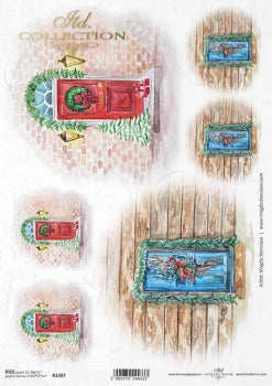 Doors decorated for Christmas by magda Stanczew