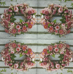 Colorful floral wreath