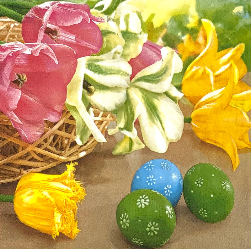 Tulipanes y huevos de colores - Tulipanes y huevos de colores