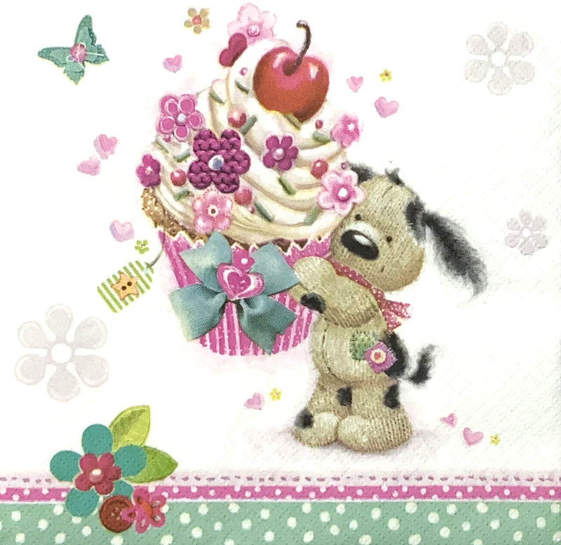 Hund mit Cupcake  - Cupcake Gift from Doggie