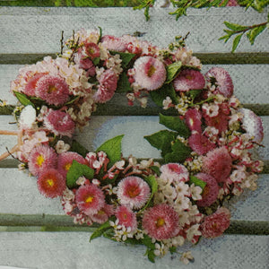 Colorful floral wreath