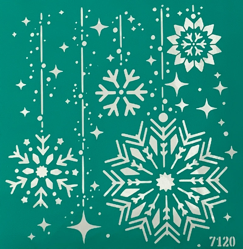 Stencil stars 20+20 cm