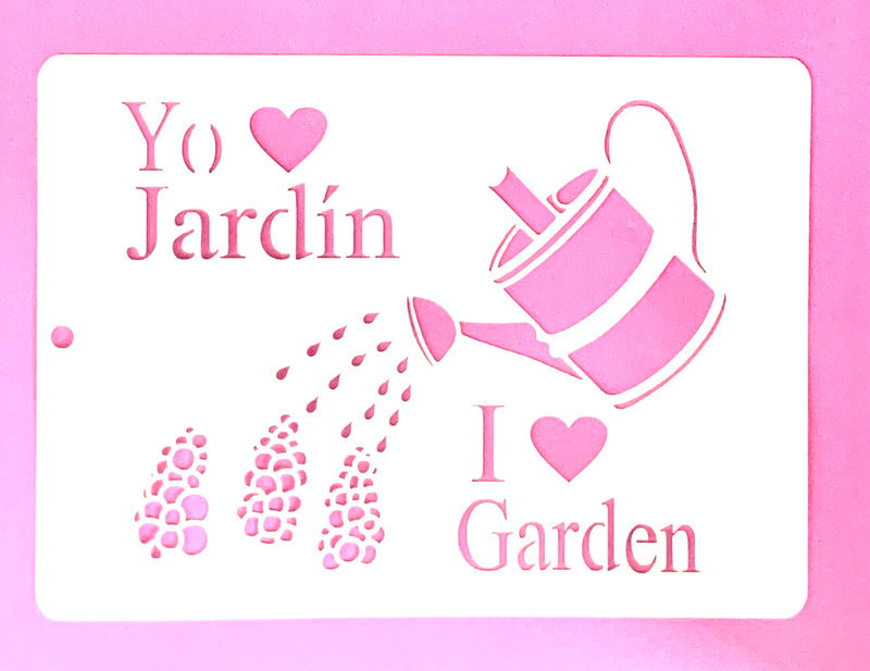 Stencil Garden 20+15 cm